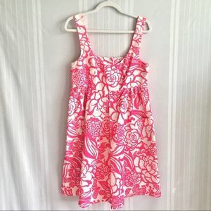 Anthropologie Vanessa Virginia Garden Party Dress Floral 6 Sleeveless Cotton